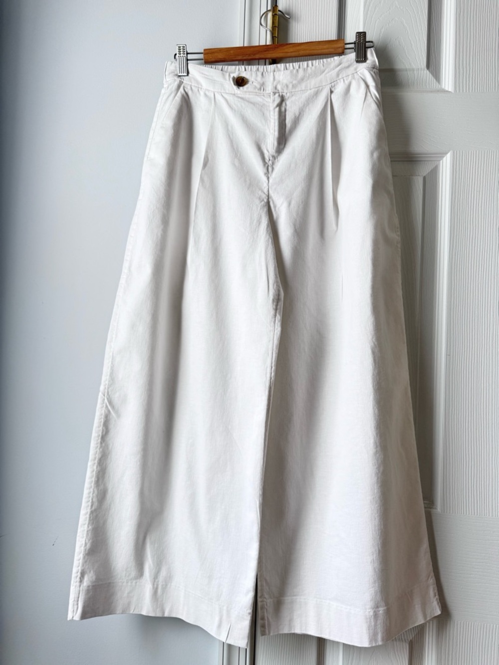 Banana Republic OffWhite Wide-Leg Culotte Pants